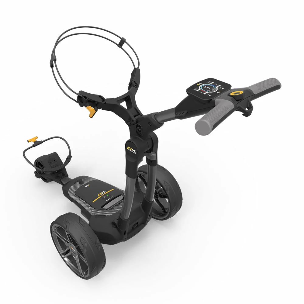 Powakaddy FX5 Lithium Gun Metal 2023 Electric Golf Trolley + Free Gift 3 Powakaddy FX5 Lithium Gun Metal 2023 Electric Golf Trolley + Free Gift