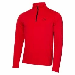 Calvin Klein Newport 1/2 Zip Golf Top C9355 33 Calvin Klein Newport 1/2 Zip Golf Top C9355 -Nike Golf Sales C9355REDMARL1 1280x