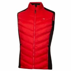 Calvin Klein Frontera Hybrid Red Golf Gilet C9833 -Nike Golf Sales C9833RED1 1280x
