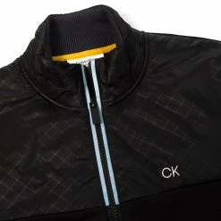 Calvin Klein Golf Monte Full Zip Layering Jacket -Nike Golf Sales CKMA22707BLACK8 1000 1500x