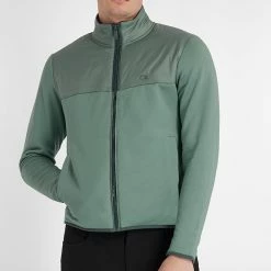 Calvin Klein Golf Monte Full Zip Layering Jacket -Nike Golf Sales CKMA22707SAGE1 1000 1500x
