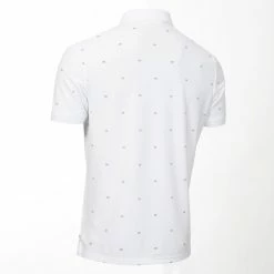 Calvin Klein Monogram Pique Golf Polo Shirt CKMS22532 -Nike Golf Sales CKMS22532WHT BLK6 1500x