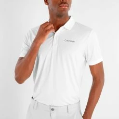 Calvin Klein Fracture Print Golf Polo Shirt CKMS23755 19 Calvin Klein Fracture Print Golf Polo Shirt CKMS23755 -Nike Golf Sales CKMS23755WHT PSIL1 1500x