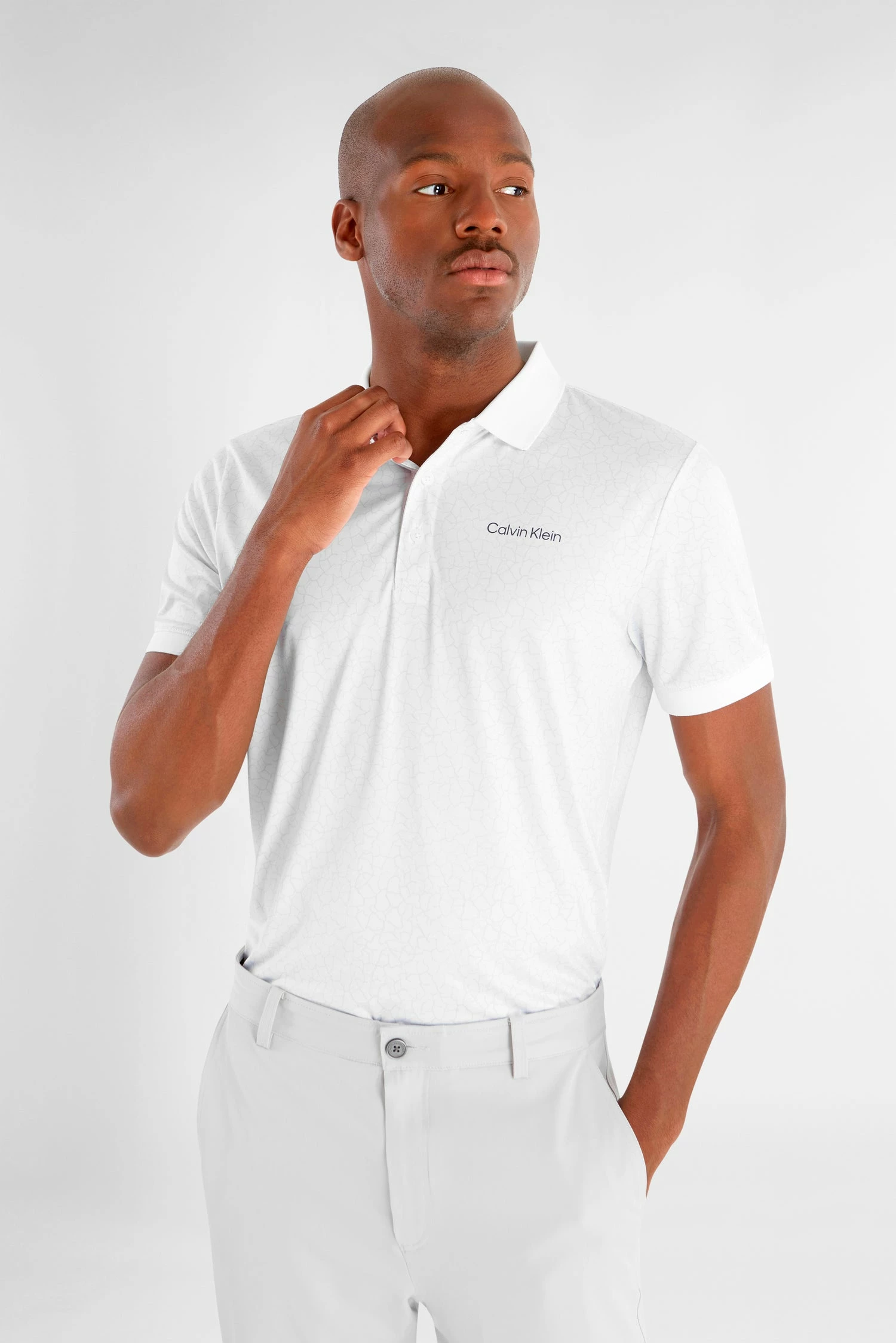 Calvin Klein Fracture Print Golf Polo Shirt CKMS23755 8 Calvin Klein Fracture Print Golf Polo Shirt CKMS23755 - Image 6