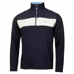 Calvin Klein Golf Danvers 1/4 Zip Top CKMS23757 -Nike Golf Sales CKMS23757NAVY5 1280x