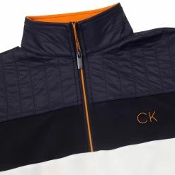 Calvin Klein Golf Danvers 1/4 Zip Top CKMS23757 -Nike Golf Sales CKMS23757WHT NVY7 1500x