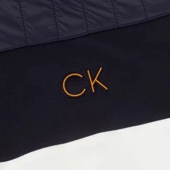 Calvin Klein Golf Danvers 1/4 Zip Top CKMS23757 -Nike Golf Sales CKMS23757WHT NVY8 1500x