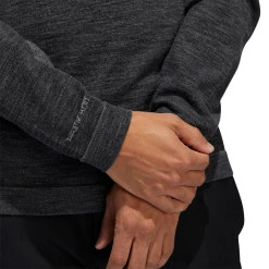 Adidas Primeknit Crew Golf Sweater DX4941 12 Adidas Primeknit Crew Golf Sweater DX4941 -Nike Golf Sales DX4941 APP on model detail 3 white 1500x