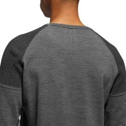 Adidas Primeknit Crew Golf Sweater EJ9924 -Nike Golf Sales EJ9924 APP on model detail 1 white 1500x