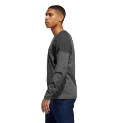 Adidas Primeknit Crew Golf Sweater EJ9924 -Nike Golf Sales EJ9924 APP on model side white 1500x