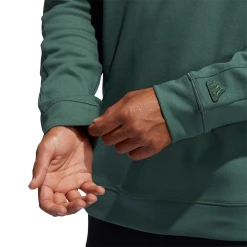 Adidas Golf Go-To Crew Neck Sweatshirt GM0034 -Nike Golf Sales GM0034 APP on model detail 2 white 1500x