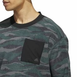 Adidas Golf Texture Print Crewneck HF6523 11 Adidas Golf Texture Print Crewneck HF6523 -Nike Golf Sales HF6523 8 APPAREL OnModel DetailView1 white 1500x