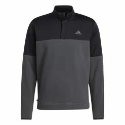 Adidas Golf DWR Block 1/4 Zip Golf Pullover HF6527 -Nike Golf Sales HF6527 1 APPAREL Photography FrontView white 1280x