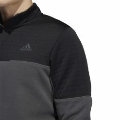 Adidas Golf DWR Block 1/4 Zip Golf Pullover HF6527 -Nike Golf Sales HF6527 8 APPAREL OnModel DetailView1 white 1500x