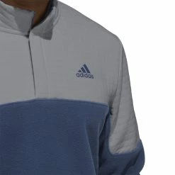 Adidas Golf DWR Block 1/4 Zip Mens Golf Pullover HF6528 11 Adidas Golf DWR Block 1/4 Zip Mens Golf Pullover HF6528 -Nike Golf Sales HF6528 7 APPAREL OnModel DetailView1 white 1500x