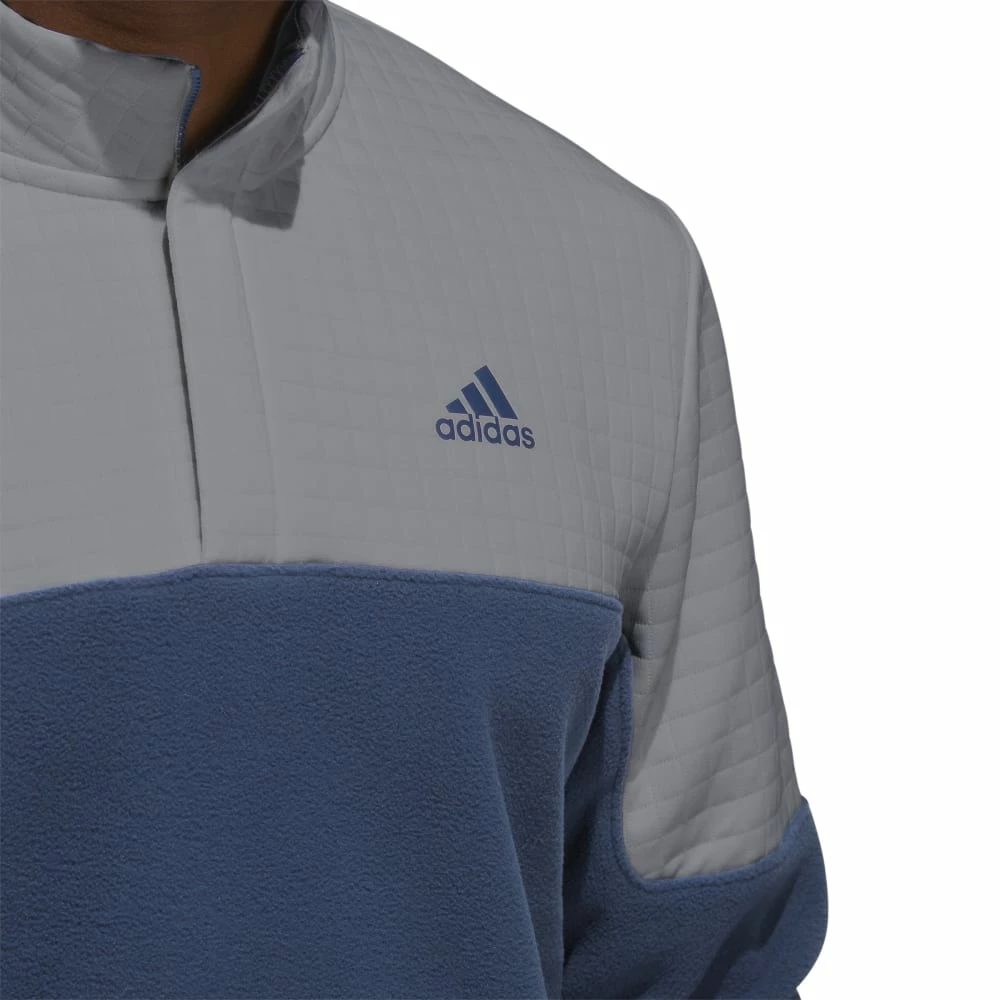 Adidas Golf DWR Block 1/4 Zip Mens Golf Pullover HF6528 6 Adidas Golf DWR Block 1/4 Zip Mens Golf Pullover HF6528 - Image 4