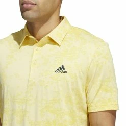 Adidas Golf Jacquard Polo Shirt HF6614 -Nike Golf Sales HF6614 7 APPAREL OnModel DetailView1 white 1500x