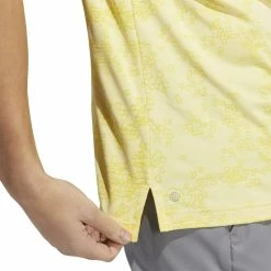 Adidas Golf Jacquard Polo Shirt HF6614 -Nike Golf Sales HF6614 8 APPAREL OnModel DetailView2 white 1500x