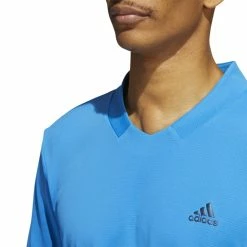 Adidas Golf Performance Heat.Rdy Solid Polo Shirt HI4753 -Nike Golf Sales HI4753 10 APPAREL OnModel DetailView2 white 1500x