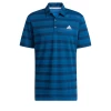 Adidas Golf Two Colour Stripe Primegreen Mens Polo Shirt LC -Nike Golf Sales HI5179 APP photo front center white 1500x