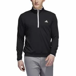 Adidas Golf Primegreen UPF 1/4 Zip Pullover HM8272 9 Adidas Golf Primegreen UPF 1/4 Zip Pullover HM8272 -Nike Golf Sales HM8272 4 APPAREL OnModel FrontView white 1500x