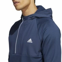 Adidas Golf Fleece Anorak 1/4 Zip HM8284 12 Adidas Golf Fleece Anorak 1/4 Zip HM8284 -Nike Golf Sales HM8284 7 APPAREL OnModel DetailView1 white 1500x