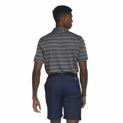 Adidas Mens Two Stripe Golf Polo Shirt HR8008 -Nike Golf Sales HR8008 5 APPAREL OnModel BackView white 1500x
