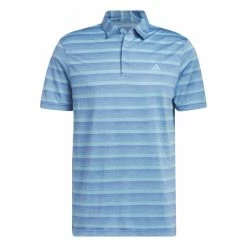 Adidas Mens Two Stripe Golf Polo Shirt HR8009