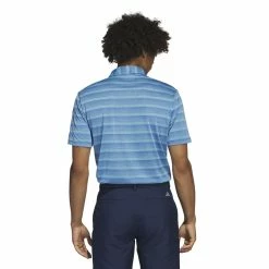 Adidas Mens Two Stripe Golf Polo Shirt HR8009 -Nike Golf Sales HR8009 5 APPAREL OnModel BackView white 1500x