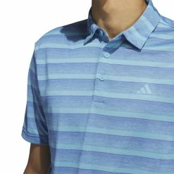 Adidas Mens Two Stripe Golf Polo Shirt HR8009 -Nike Golf Sales HR8009 7 APPAREL OnModel DetailView1 white 1500x