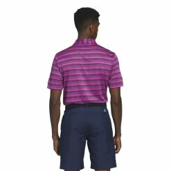 Adidas Mens Two Stripe Golf Polo Shirt HR8010 10 Adidas Mens Two Stripe Golf Polo Shirt HR8010 -Nike Golf Sales HR8010 5 APPAREL OnModel BackView white 1500x