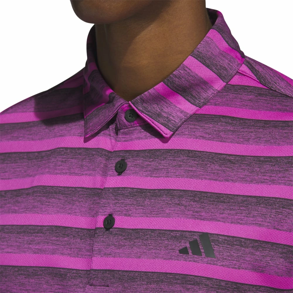 Adidas Mens Two Stripe Golf Polo Shirt HR8010 6 Adidas Mens Two Stripe Golf Polo Shirt HR8010 - Image 4