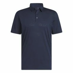 Adidas Mens Textured Jacquard Golf Polo Shirt HS1111
