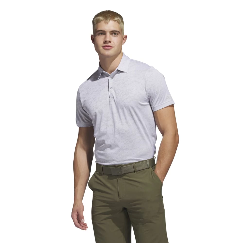 Adidas Mens Textured Jacquard Golf Polo Shirt HS1113 4 Adidas Mens Textured Jacquard Golf Polo Shirt HS1113 - Image 2