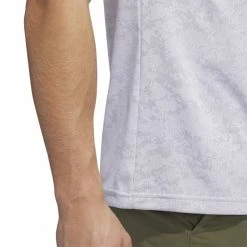 Adidas Mens Textured Jacquard Golf Polo Shirt HS1113 12 Adidas Mens Textured Jacquard Golf Polo Shirt HS1113 -Nike Golf Sales HS1113 8 APPAREL OnModel DetailView2 white 1500x