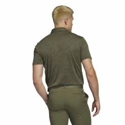 Adidas Mens Textured Jacquard Golf Polo Shirt HS1114 -Nike Golf Sales HS1114 5 APPAREL OnModel BackView white 1500x