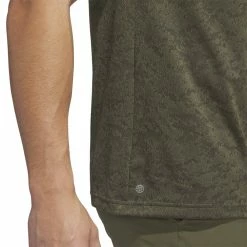 Adidas Mens Textured Jacquard Golf Polo Shirt HS1114 -Nike Golf Sales HS1114 8 APPAREL OnModel DetailView2 white 1500x