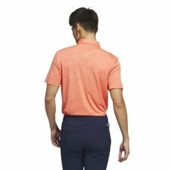 Adidas Mens Textured Jacquard Golf Polo Shirt HS1115 -Nike Golf Sales HS1115 5 APPAREL OnModel BackView white 1500x