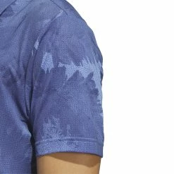 Adidas Mens Flower Mesh Golf Polo Shirt HS1128 10 Adidas Mens Flower Mesh Golf Polo Shirt HS1128 -Nike Golf Sales HS1128 7 APPAREL OnModel DetailView1 white 1500x