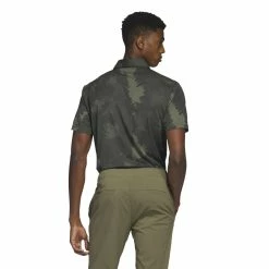 Adidas Mens Flower Mesh Golf Polo Shirt HS1129 -Nike Golf Sales HS1129 5 APPAREL OnModel BackView white 1500x