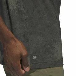 Adidas Mens Flower Mesh Golf Polo Shirt HS1129 -Nike Golf Sales HS1129 8 APPAREL OnModel DetailView2 white 1500x