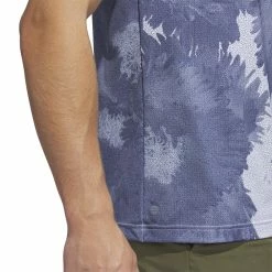 Adidas Mens Flower Mesh Golf Polo Shirt HS1131 -Nike Golf Sales HS1131 10 APPAREL OnModel DetailView3 white 1500x