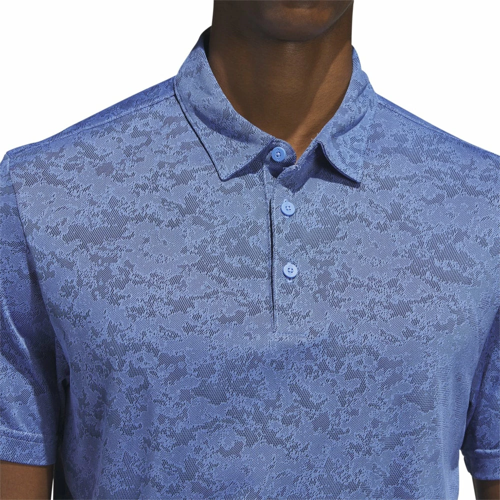 Adidas Mens Textured Jacquard Golf Polo Shirt HS7609 7 Adidas Mens Textured Jacquard Golf Polo Shirt HS7609 - Image 5