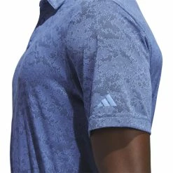 Adidas Mens Textured Jacquard Golf Polo Shirt HS7609 11 Adidas Mens Textured Jacquard Golf Polo Shirt HS7609 -Nike Golf Sales HS7609 9 APPAREL OnModel DetailView1 white 1500x