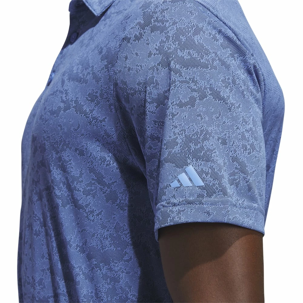 Adidas Mens Textured Jacquard Golf Polo Shirt HS7609 6 Adidas Mens Textured Jacquard Golf Polo Shirt HS7609 - Image 4