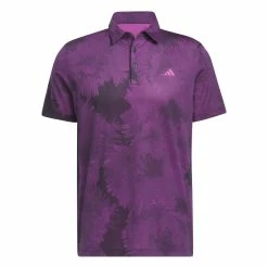Adidas Mens Flower Mesh Golf Polo Shirt HS7618