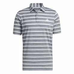 Adidas Mens Two Stripe Golf Polo Shirt IA5444