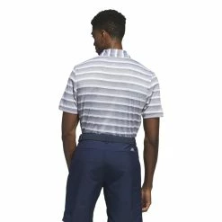 Adidas Mens Two Stripe Golf Polo Shirt IA5444 -Nike Golf Sales IA5444 5 APPAREL OnModel BackView white 1500x