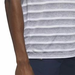 Adidas Mens Two Stripe Golf Polo Shirt IA5444 -Nike Golf Sales IA5444 8 APPAREL OnModel DetailView2 white 1500x