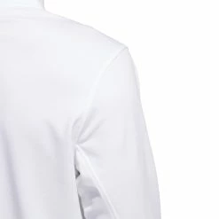 Adidas Elevated Mens 1/4 Zip Golf Pullover IB6113 -Nike Golf Sales IB6113 8 APPAREL OnModel DetailView2 white 1500x